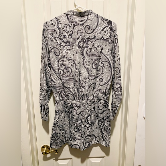 MICHAEL by Michael Kors Vintage black and white paisley romper - Picture 2 of 3